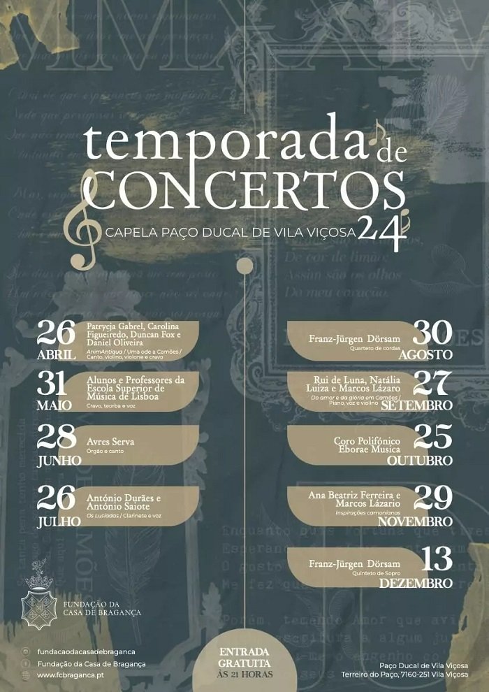 Temporada de Concertos Capela Paço Ducal